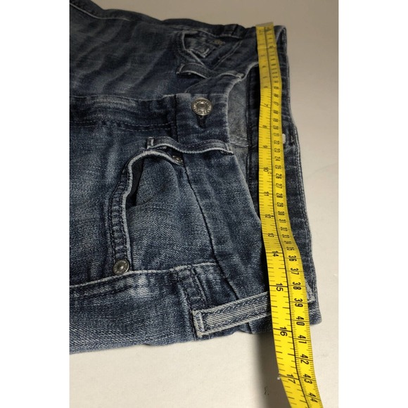 7 For All Mankind "A" Pocket Cropped Cutoff Capri Jeans Distressed Size 27 - Picture 12 of 12